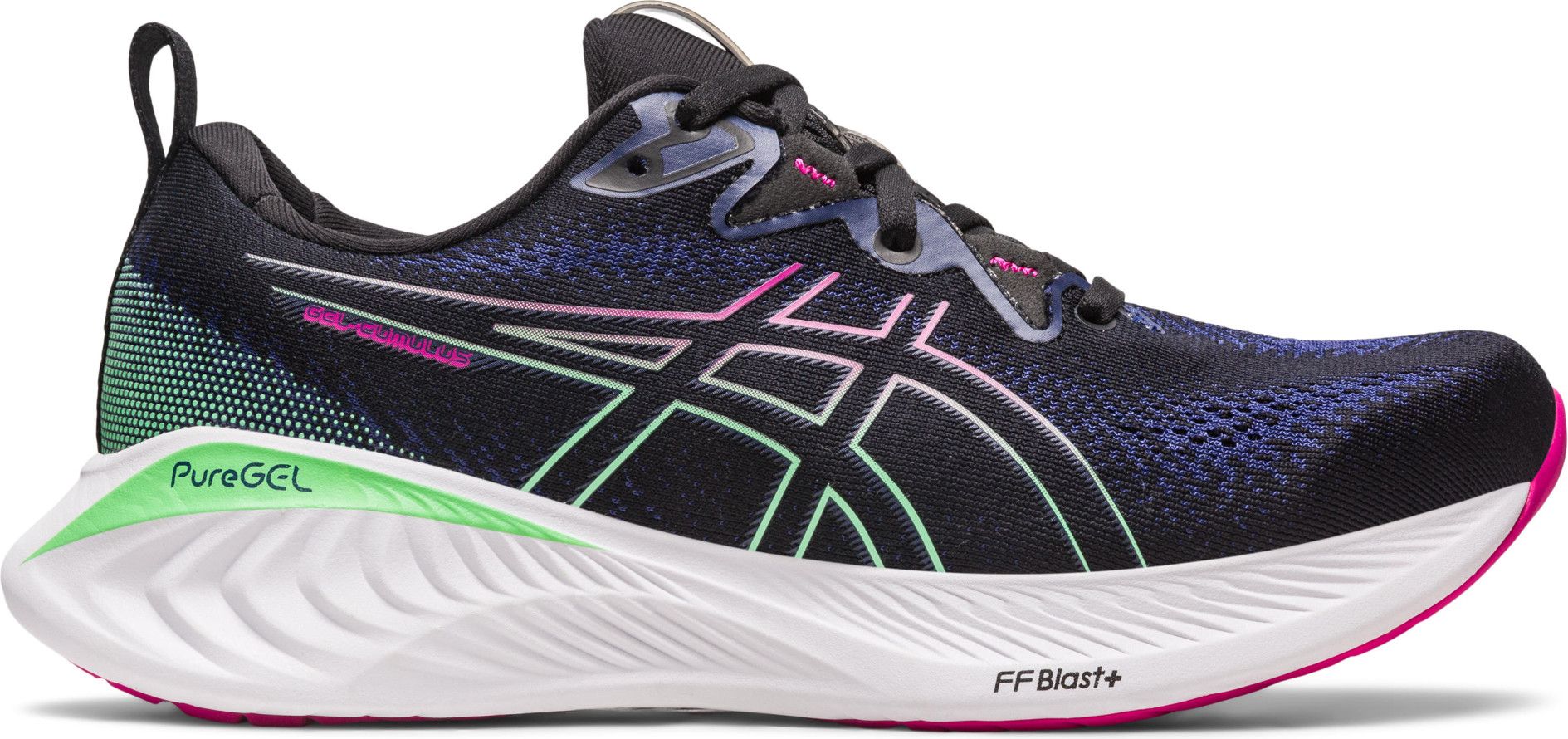 Asics Gel Cumulus 25 Running Shoes Black Blue Pink Women s