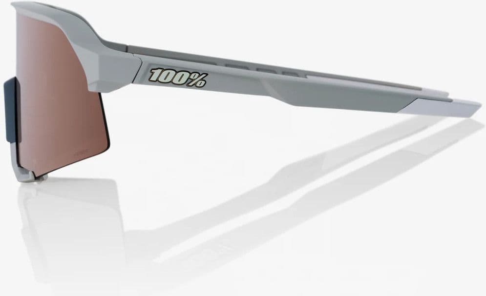100% S3 Soft Tact Gray - HiPER Mirror Crimson Silver Lenses
