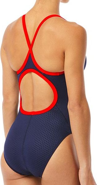 TYR Women's Hexa Diamondfit Swimsuit Blue/Red