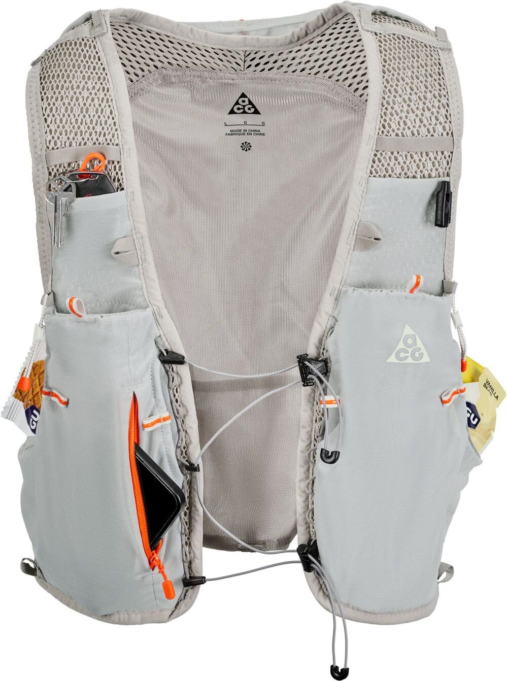ウォーキング・ランニングウェア NikeACG Goat 5L Hydration Pack 2 x 500ml Nike ACG Goat 5L Hydration Pack + 2 x 500ml Flasks Gray Unisex
