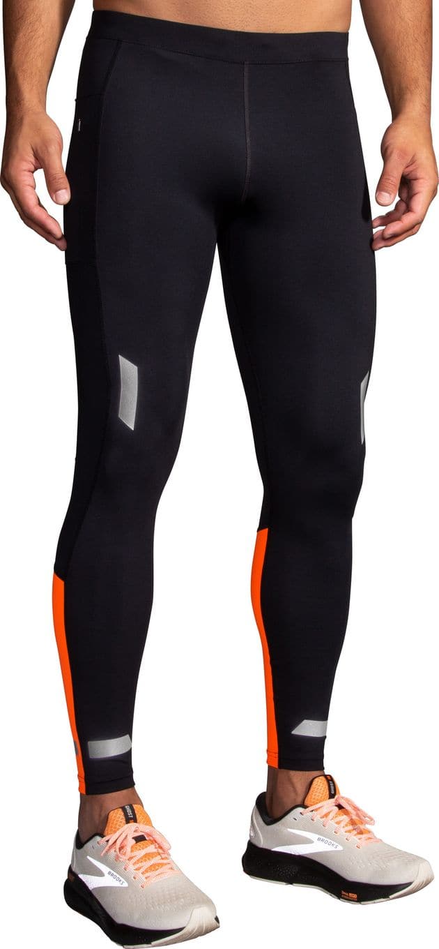 Brooks Run Visible 2.0 Black Orange Men s Long Tights