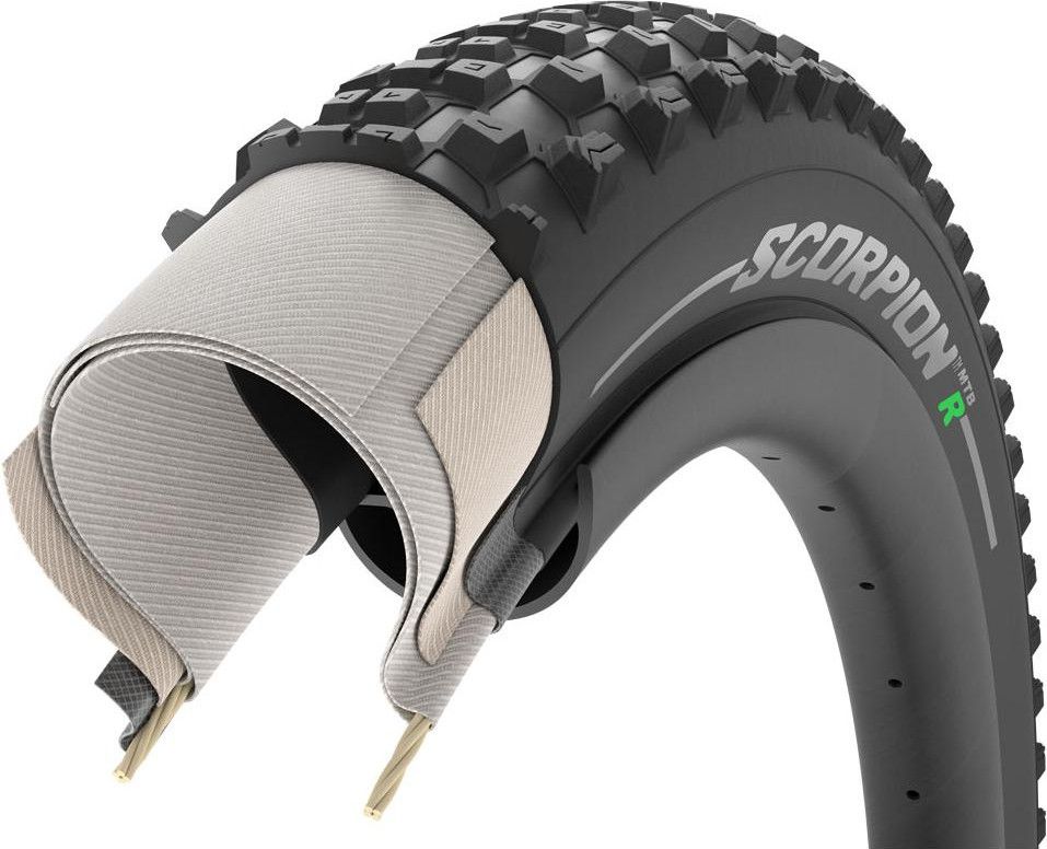 Pneu VTT Pirelli Scorpion DH M 27,5x2,5 – Tubeless, Pliable, Noir, Neuf