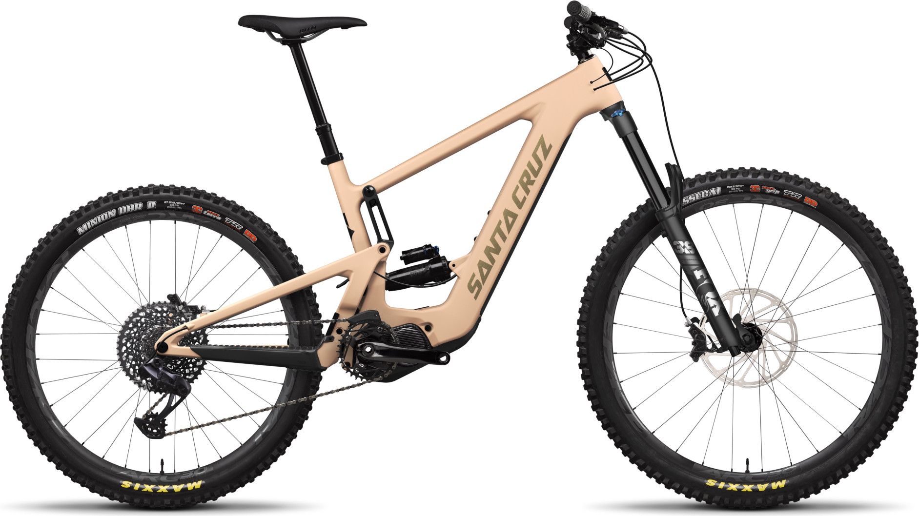 Santa Cruz Bullit 3 S Carbon CC Full Suspension Electric MTB Sram GX Eagle 12S 630Wh MX 29 27.5 Beige 2024 Alltricks