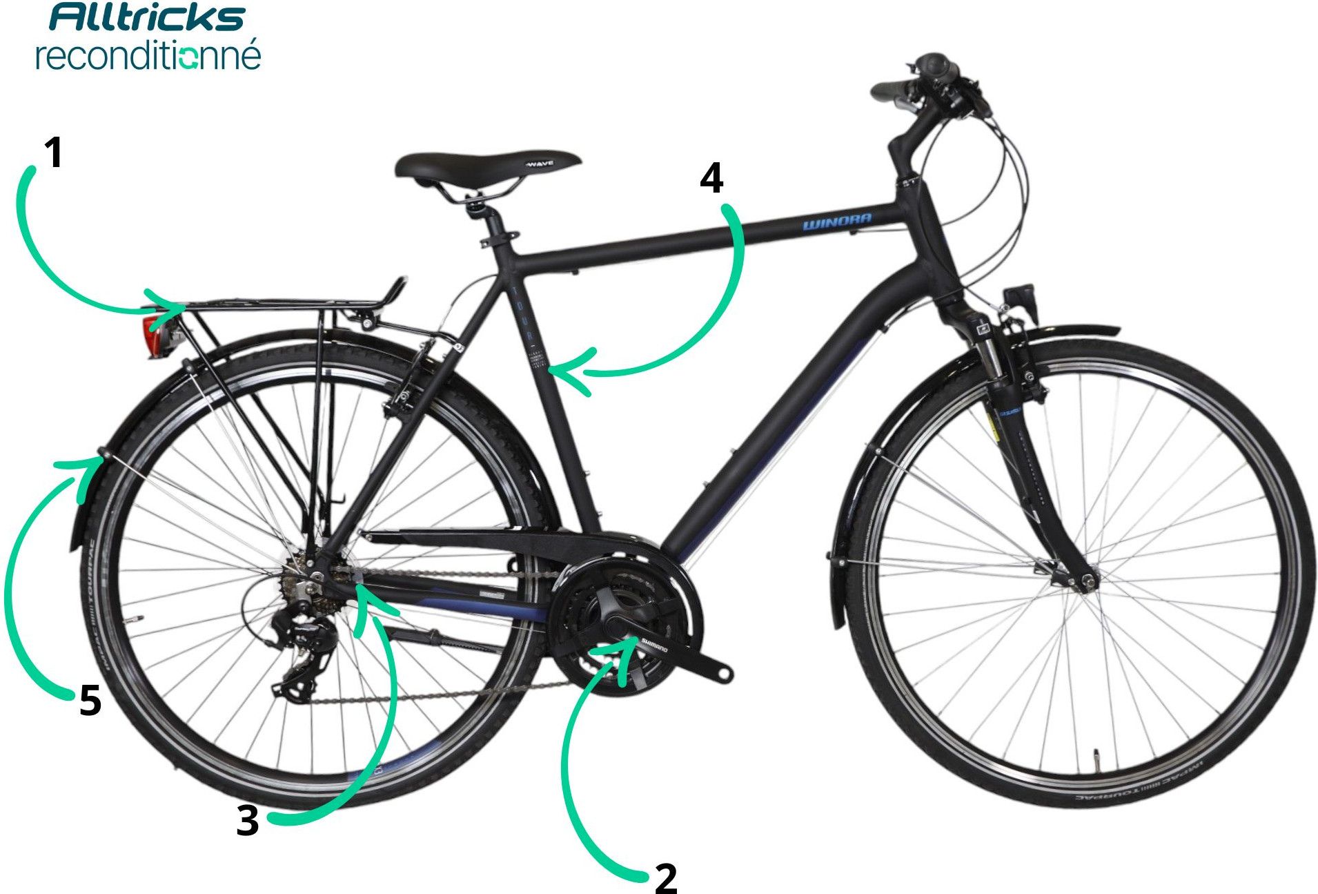 Refurbished Product City Bike Winora Domingo 21 Shimano Tourney