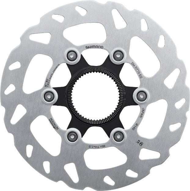 【Rinco】 Shimano Deore SLX SM-RT70 CenterLock Remschijf Zwart | Alltricks.nl
