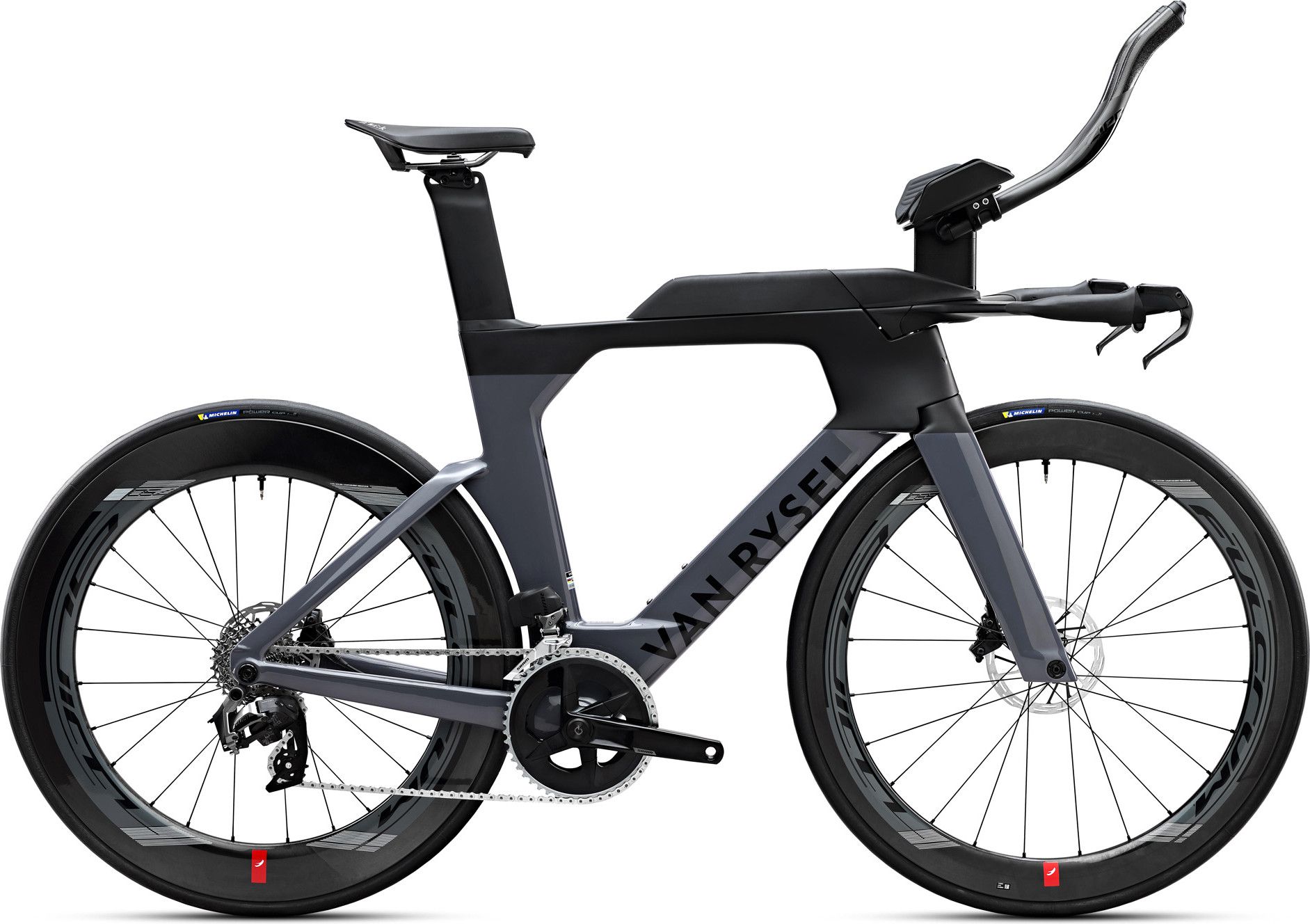 Vélo de Triathlon Van Rysel XCR Tri Sram Rival AXS 12V 700 mm Gris