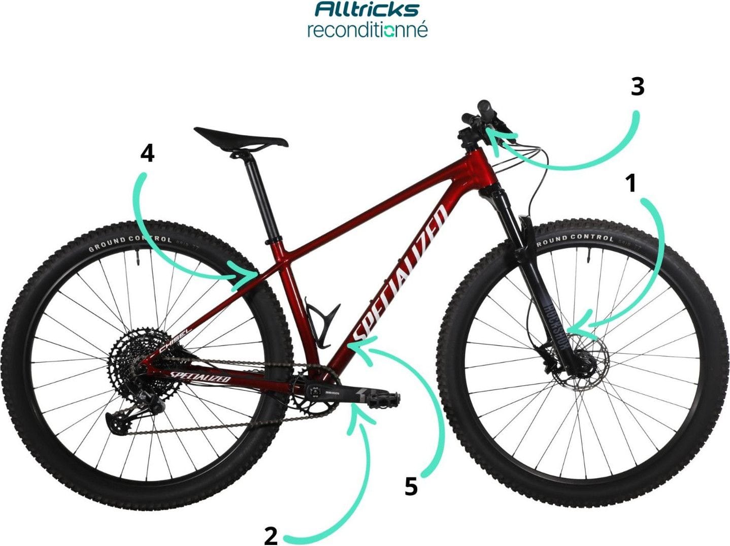 Refurbished Product - MTB Specialized Chisel Sram SX Eagle 12V Red 2022 |  Alltricks.com