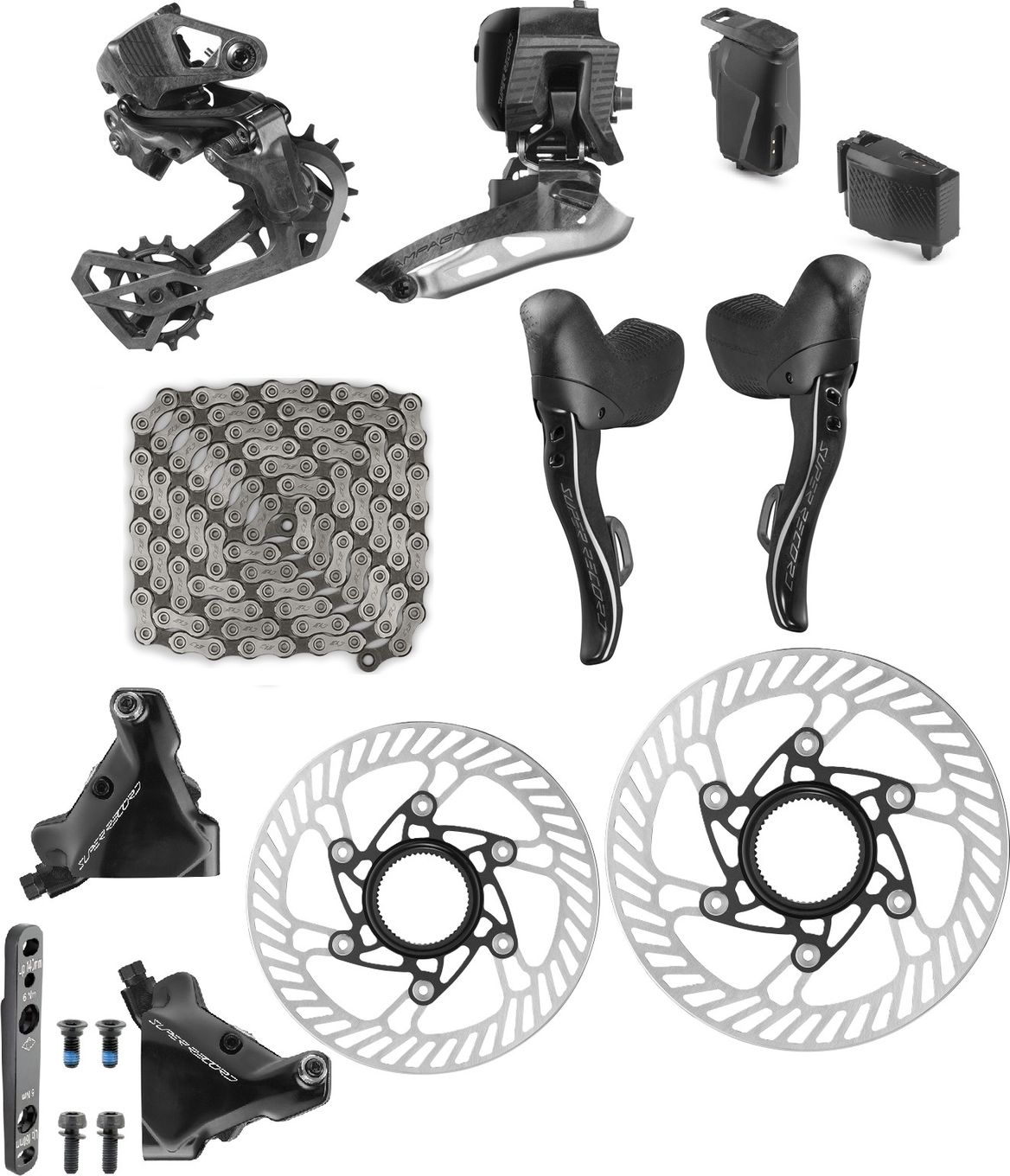 Groupe Campagnolo Record 10 Vitesses Gen 3 - N°2, Pédalier, Freins, Dérailleurs