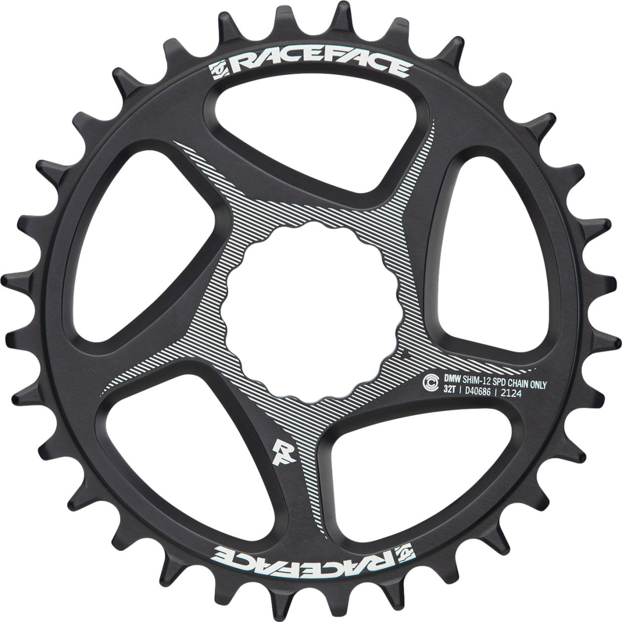 RaceFace Cinch Direct Mount Wide Shimano 12V Black chainring Alltricks