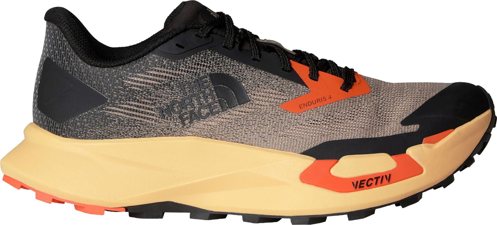 The North Face Vectiv Enduris 4 Orange/Black Men's Trail Shoes