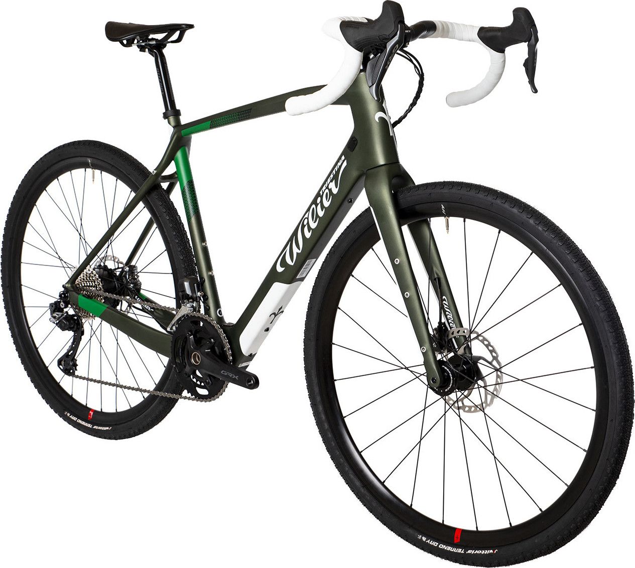 Wilier Triestina Jena Hybrid Electric Gravel Bike Shimano GRX Di2 11S 250  Wh 700 mm Green 2022