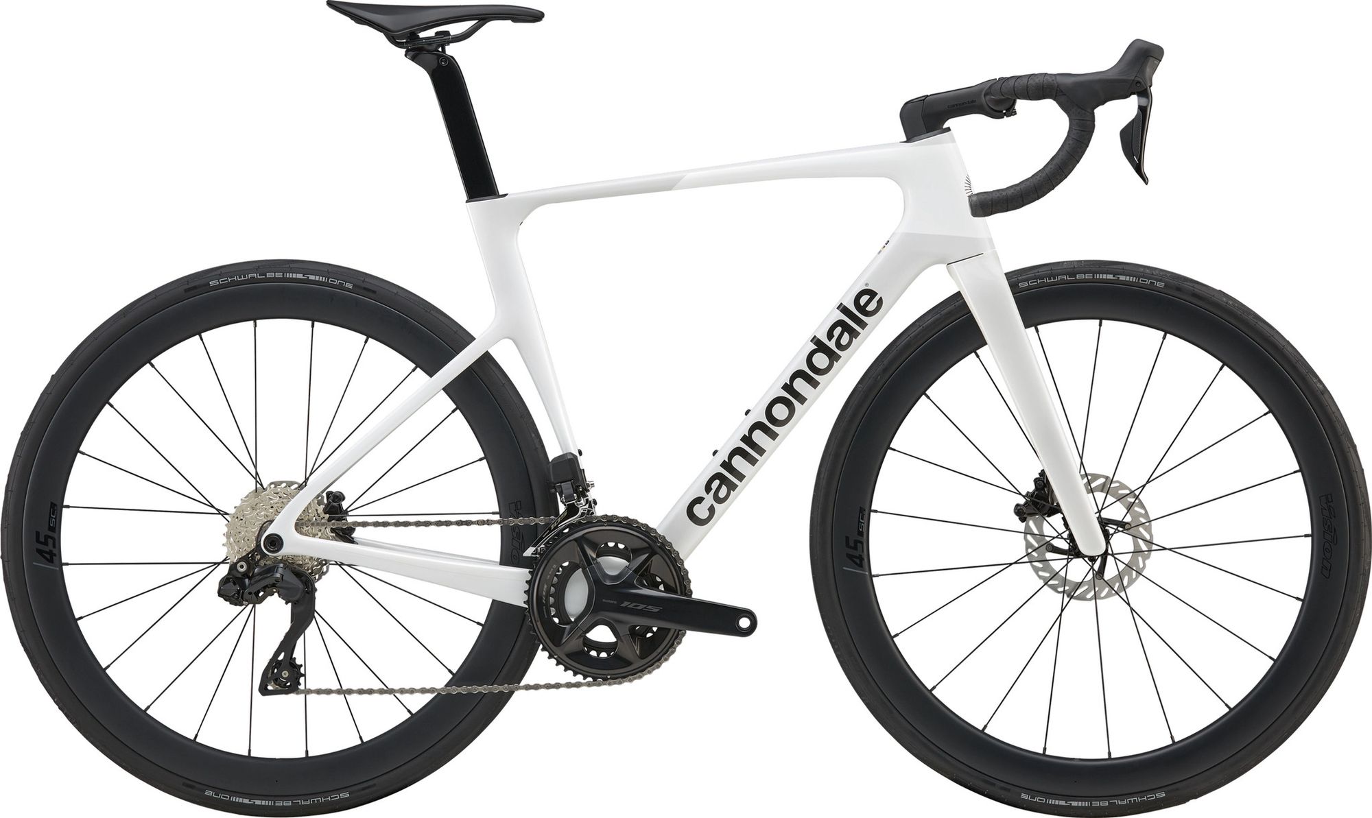 Cannondale ロードバイク ホワイト 700C Cannondale SuperSix Evo 5 Road Bike with Shimano 105 Di2 12-speed