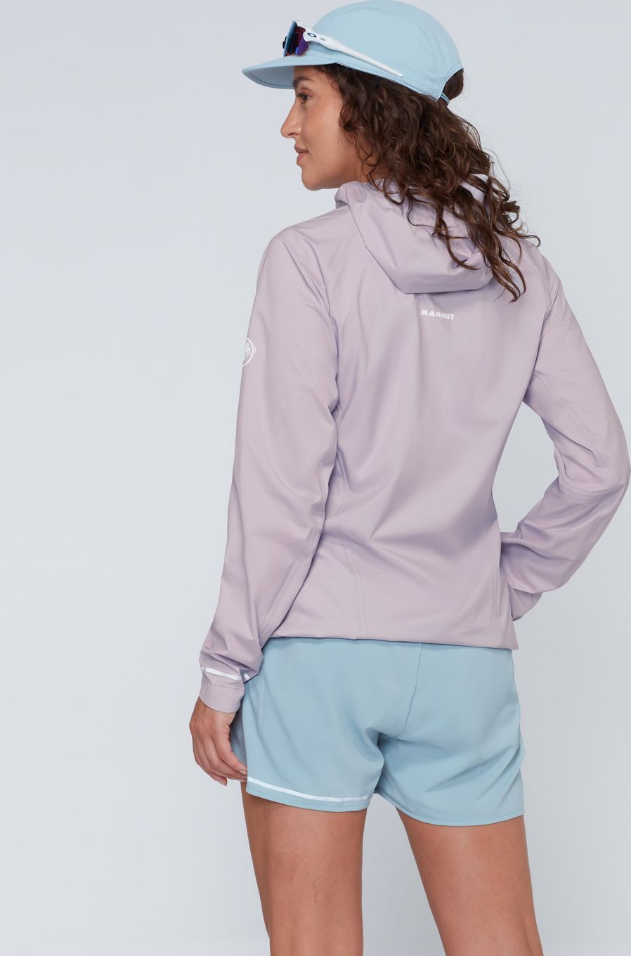 Veste De Pluie Femme Mammut Violette, Taille L, Capuche, état Parfait