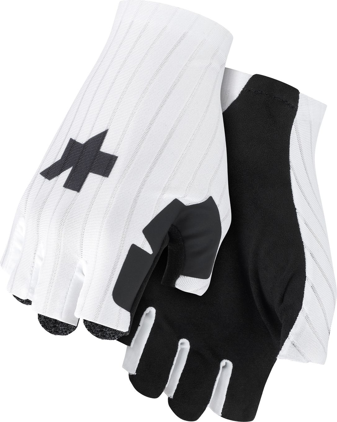 Assos RSR Speed S11 Unisex Short Gloves White/Black | Alltricks.com