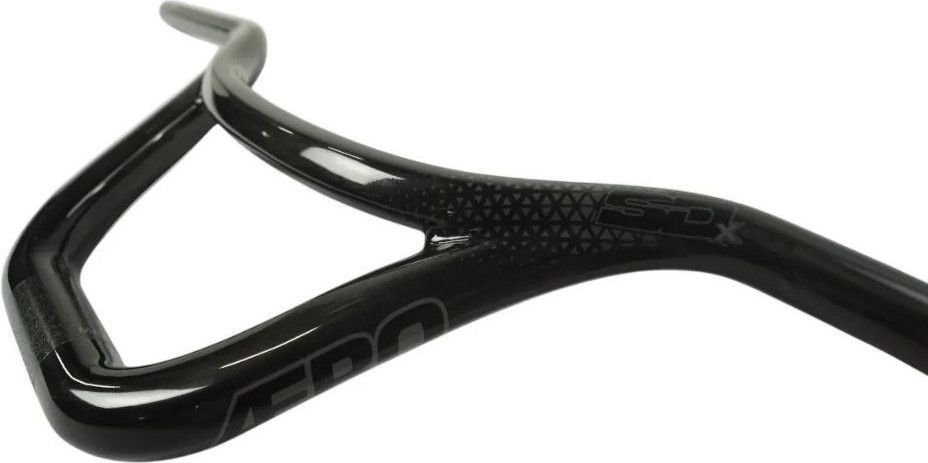Guidon Vélo De Piste/route En Carbone - Diamètre 31.8 Mm - Type Chrono (TT) - Poids 350g - Garantie 2 Ans