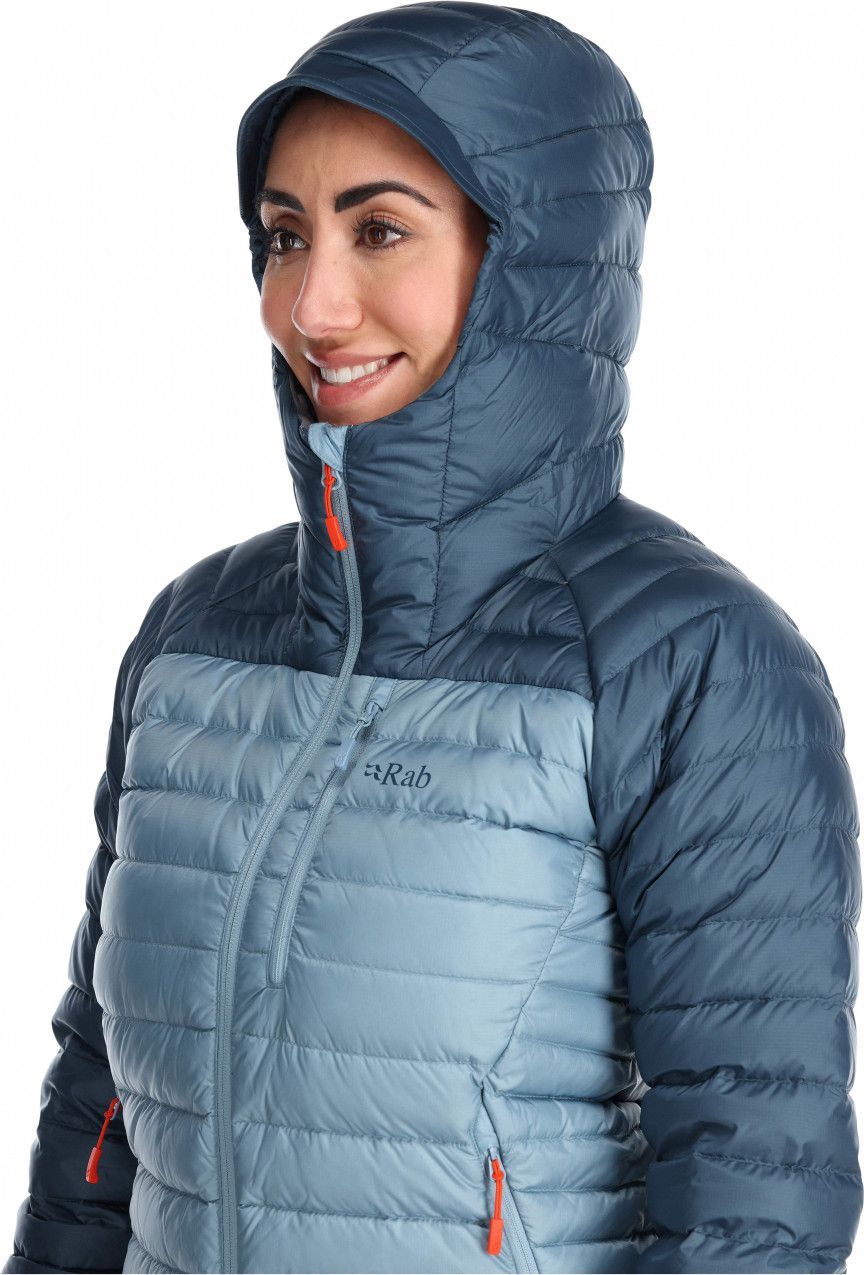 Daunenjacke Damen RAB Microlight Alpine Hellblau
