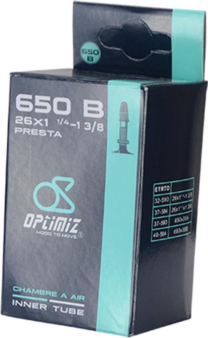 Chambre à Air Vélo 650 X 35B/35A – Valve Presta 40 Mm, Compatible 32/40-584/590