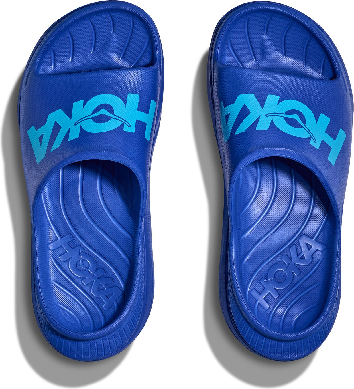 Hoka Ora Athletic Slide Recovery Shoes Blue Unisex  display picture 1