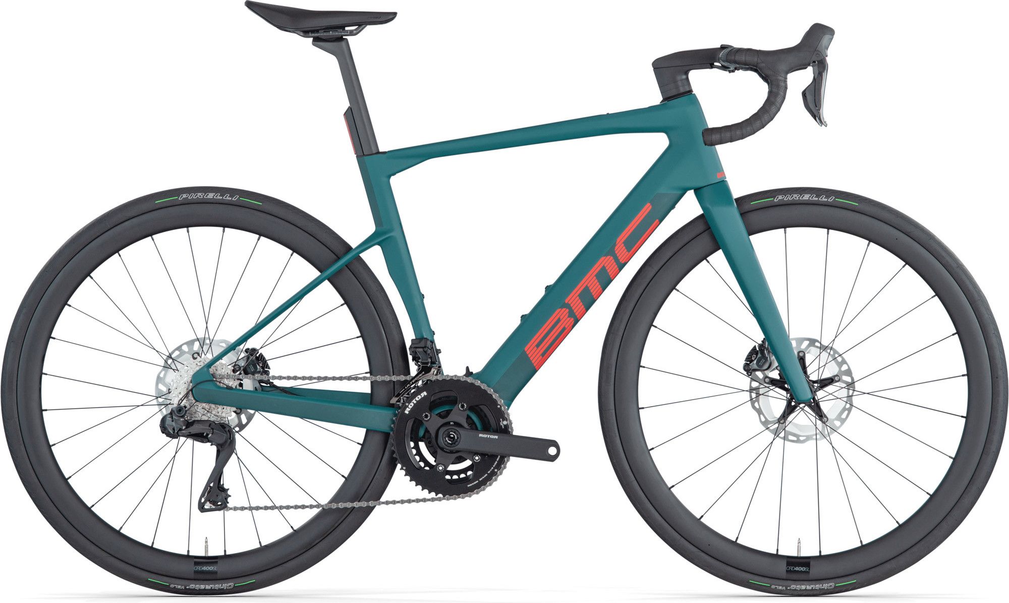 BMC Roadmachine 01 AMP One Bicicletta da strada elettrica Shimano Ultegra  Di2 12S 360 Wh 700 mm Verde