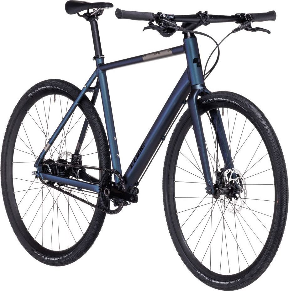 Cube Editor Fitness Bike Shimano Alfine 11S Belt 700 mm Metal Blue 2023 Alltricks