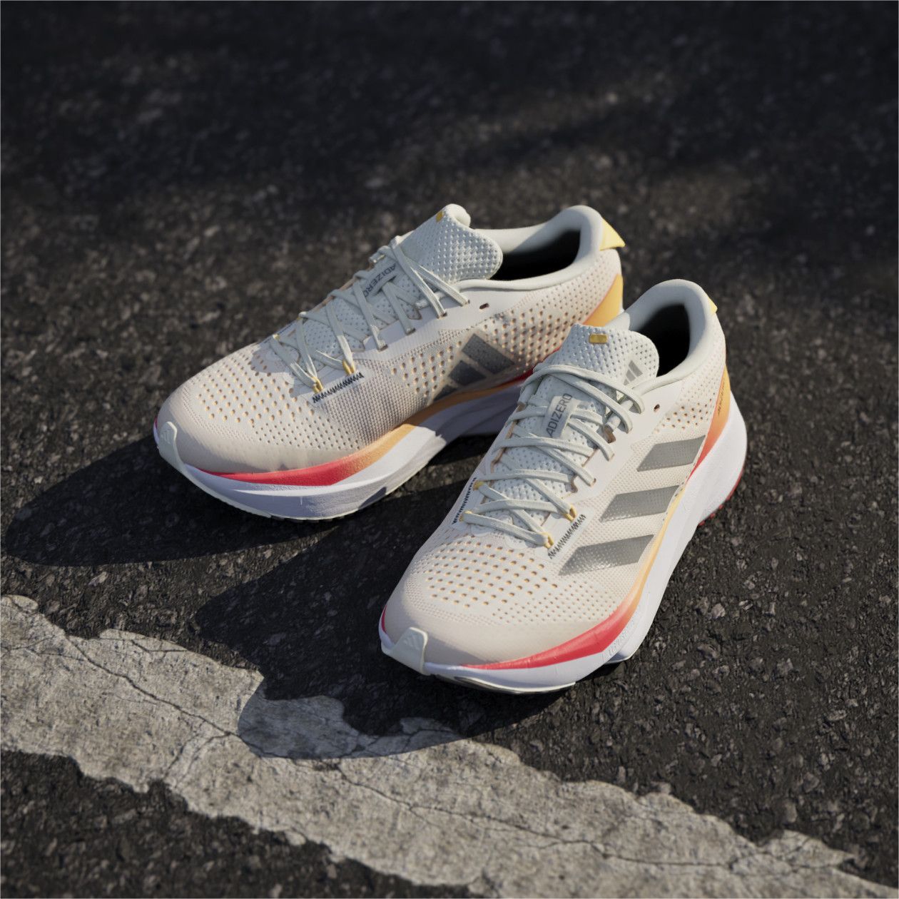 Chaussures Running adidas Performance Adizero SL Beige Orange Femme