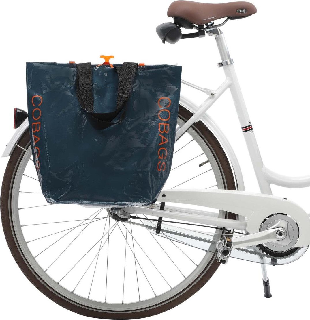 Sac Cabas pour Porte-Bagage Cobags Bikezac Bleu