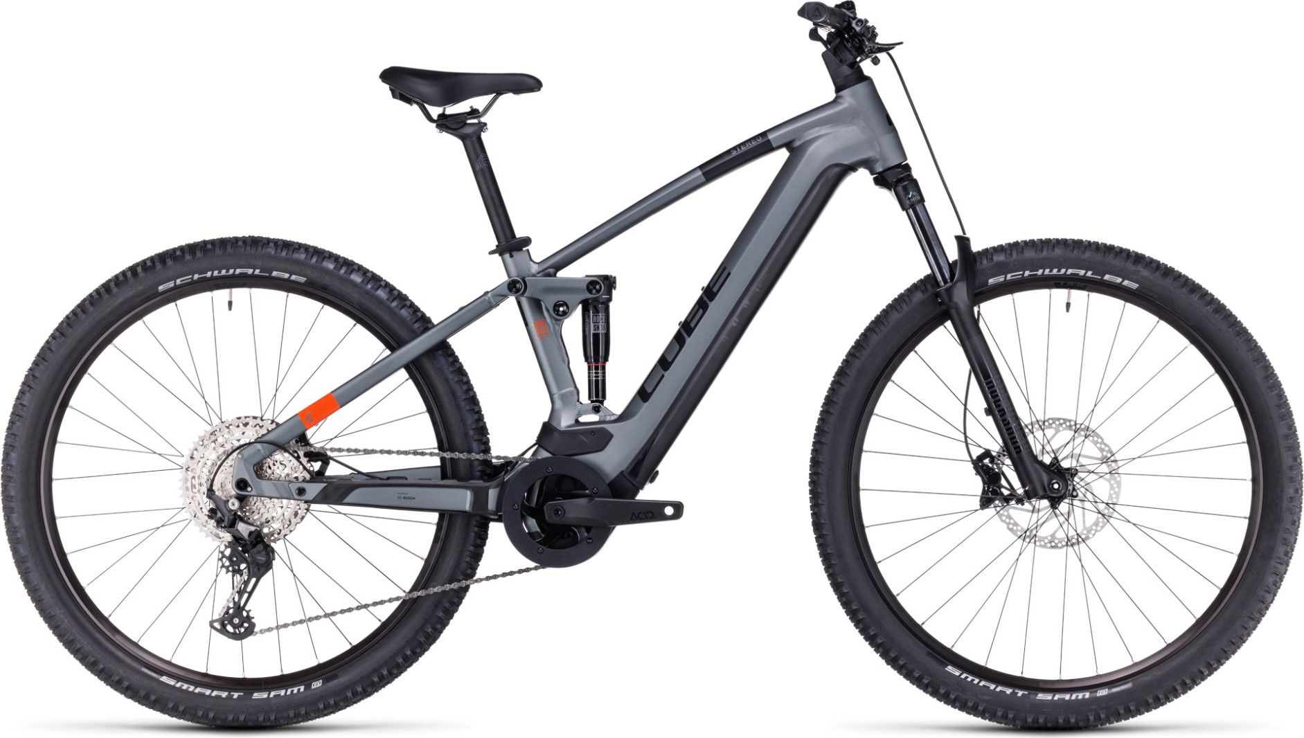VTT électrique autonome longue autonomie : Cube Stereo Hybrid 120 Pro 750 WH GRIS
