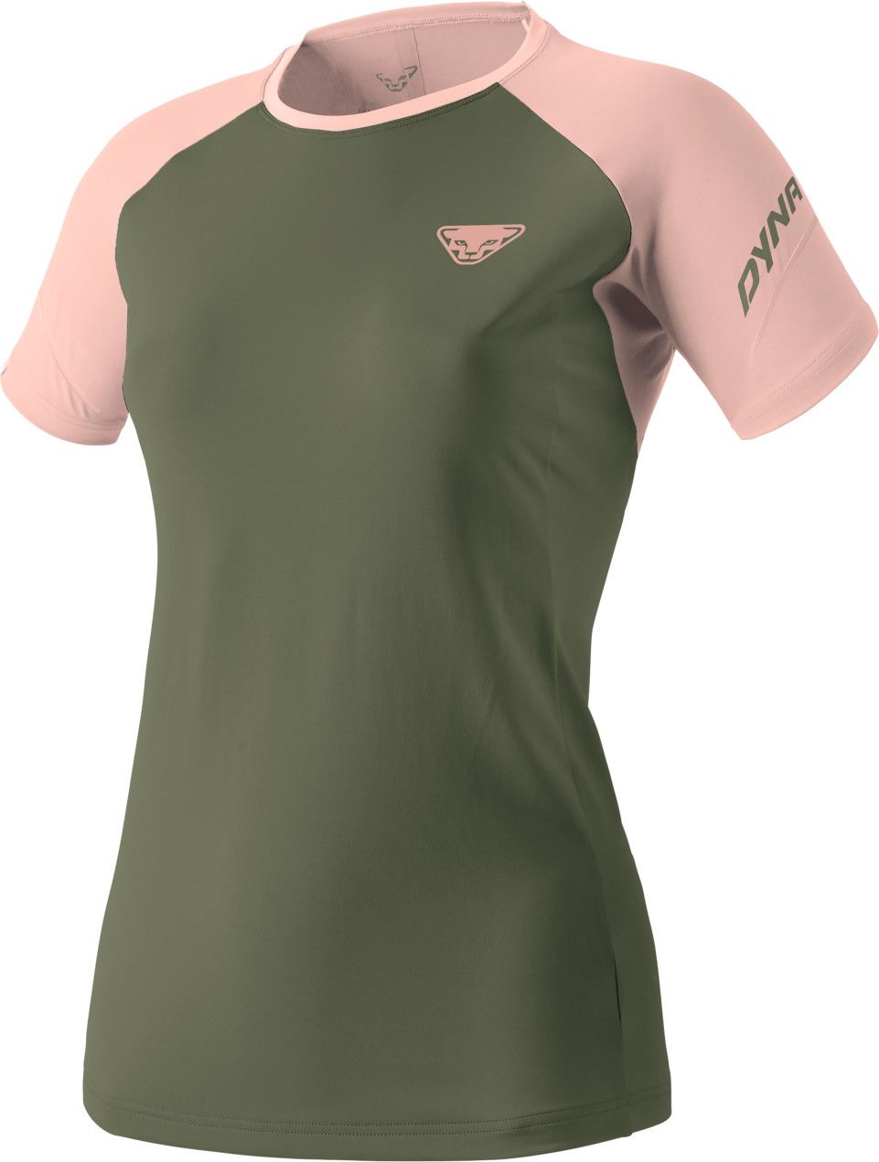 Dynafit Alpine Pro Khaki/Rose Women's short sleeve jersey