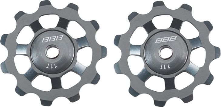 GALET DERAILLEUR JEU DE 2 ALU ARGENT A