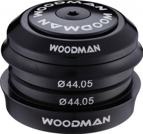 M-WAVE Jeu De Direction Semi-intégré ZS44/56 – 1 1/8″ En Haut, 1,5″ En Bas – Aluminium/acier – Noir – Adapté Vélos Avec Fourche Conique