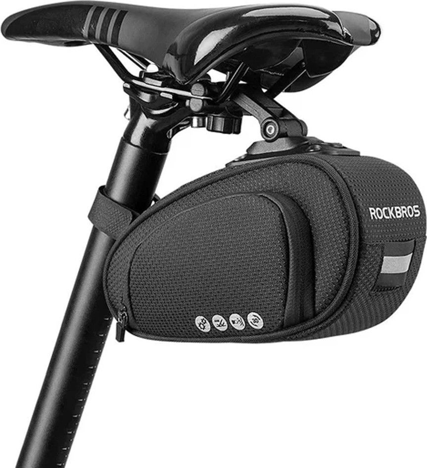 Sacoche de vélo Rockbros sous la selle - noir