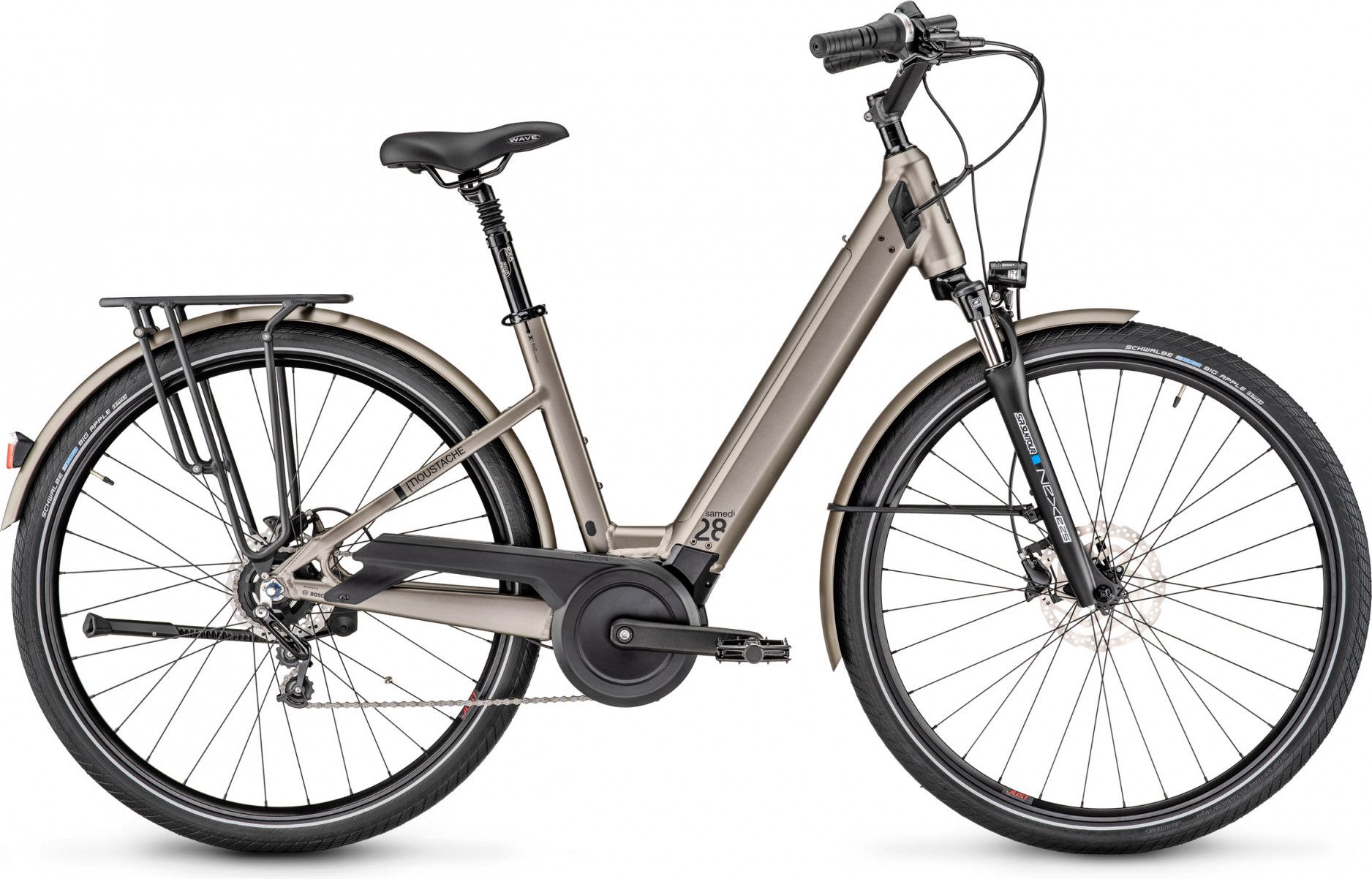 Refurbished product VTC Electrique Moustache Samedi 28.3 Open Shimano Nexus 5V 500 Wh 700 mm Gris Titanium 2020 Alltricks