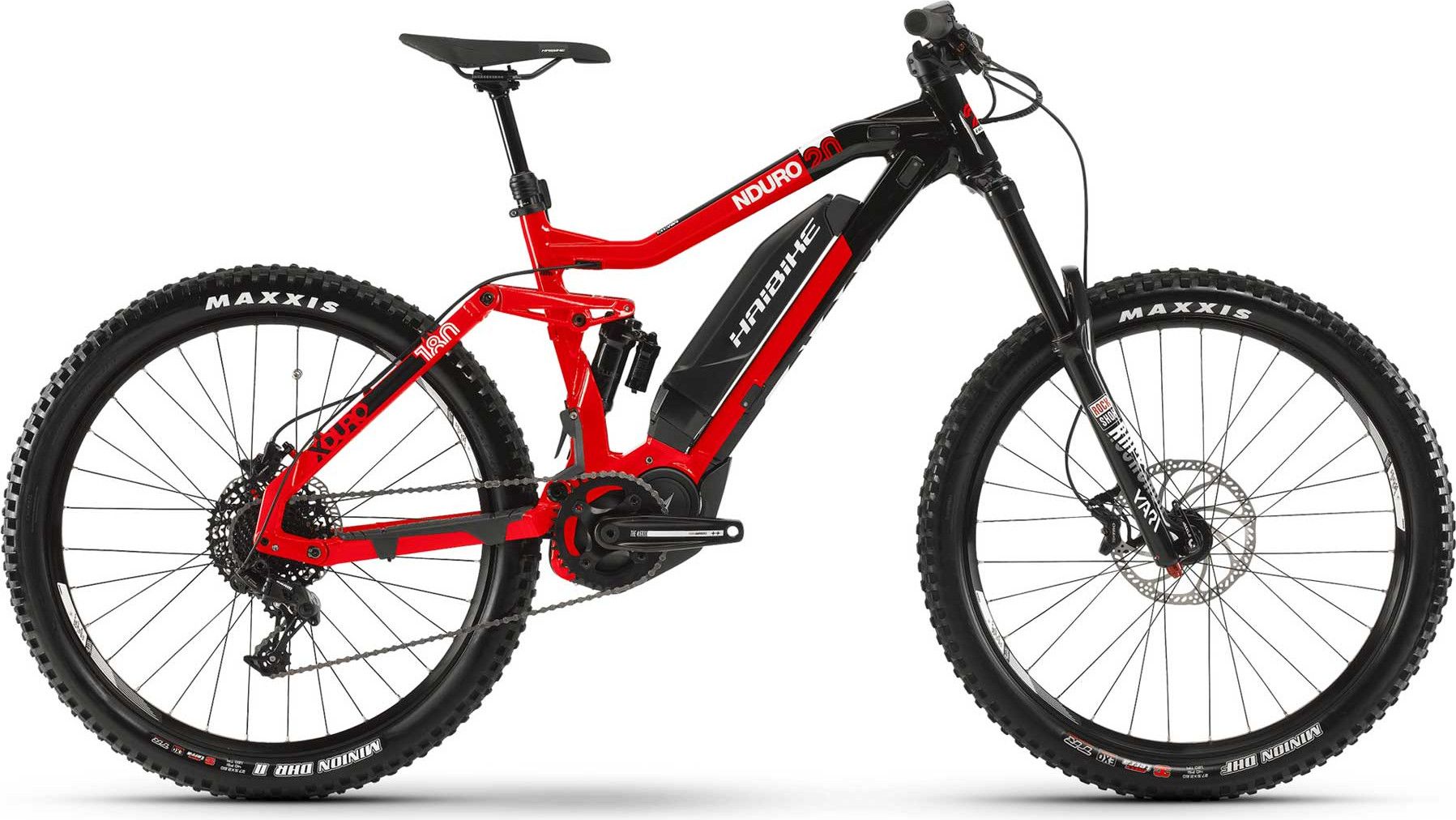 Haibike XDURO Nduro 2.0 2019 Full Suspension MTB 27.5 Sram NX 11v Red Black Alltricks
