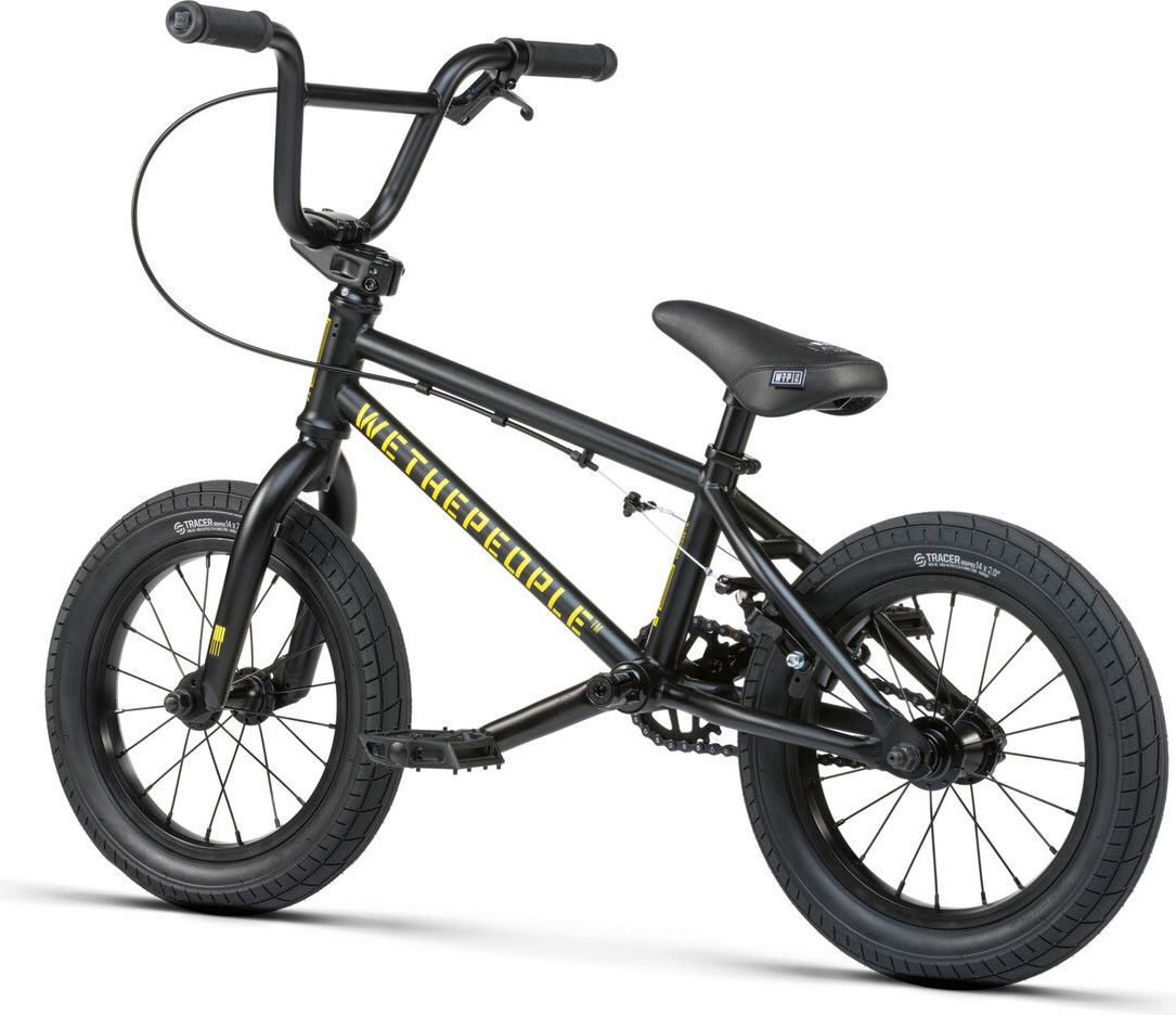 BMX Freestyle WeThePeople Riot 14.5TT matt Noir / Jaune | Alltricks.fr