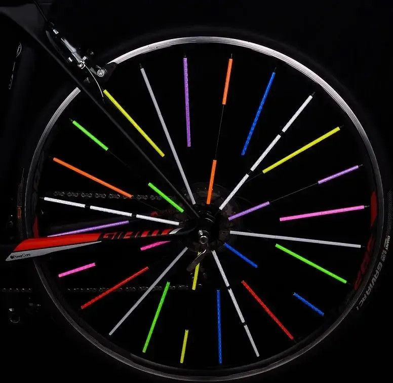 Rayons Réfléchissants Pour Vélo – Lot De 10 Clips Colorés – Sécurité Et Déco - 2