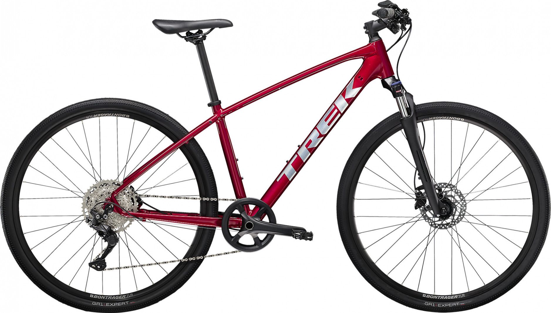 VTC Trek Dual Sport 3 Shimano Deore 10V 700 mm Red Rage 2022 Alltricks