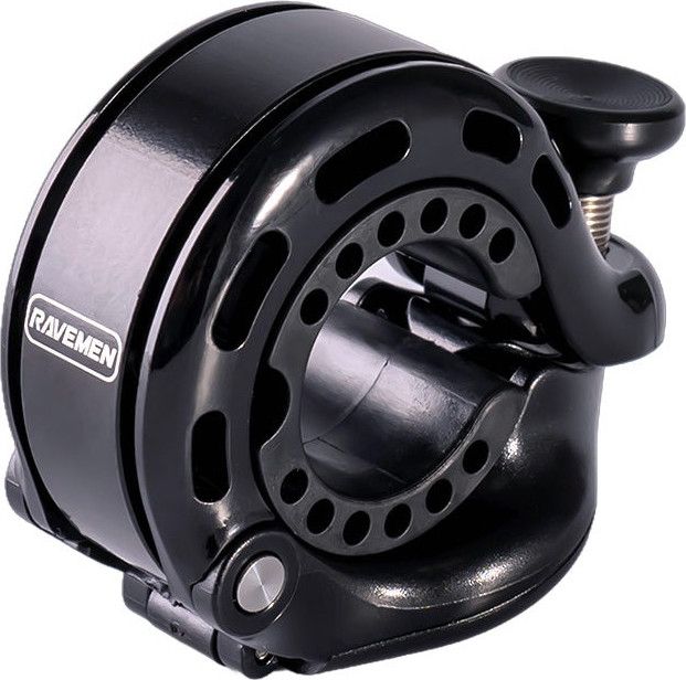 Campanello Bici Ravemen Q2 &ndash; 110dB &ndash; Compatto Con Vano Per AirTag &ndash; Nero