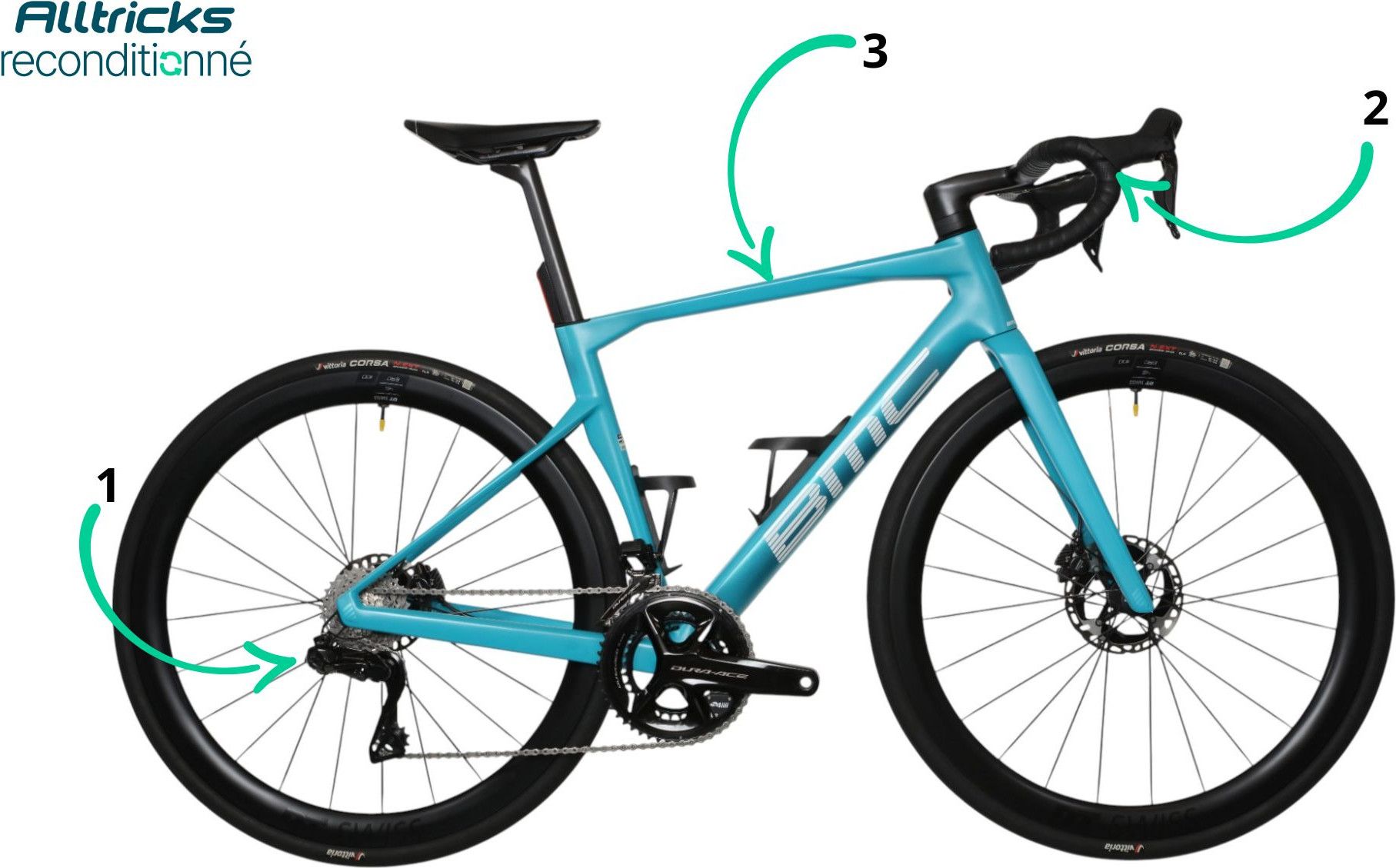 BMC Roadmachine 01 TWO Shimano Dura Ace 2x12v 700mm T.51cm 158