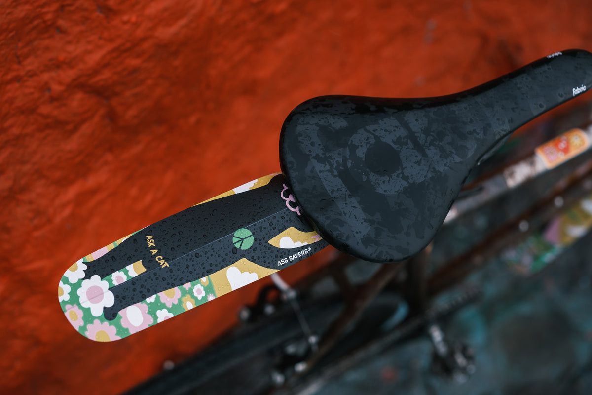Ass Savers Regular Bits N' Peace Multicolor Saddle Mudguard
