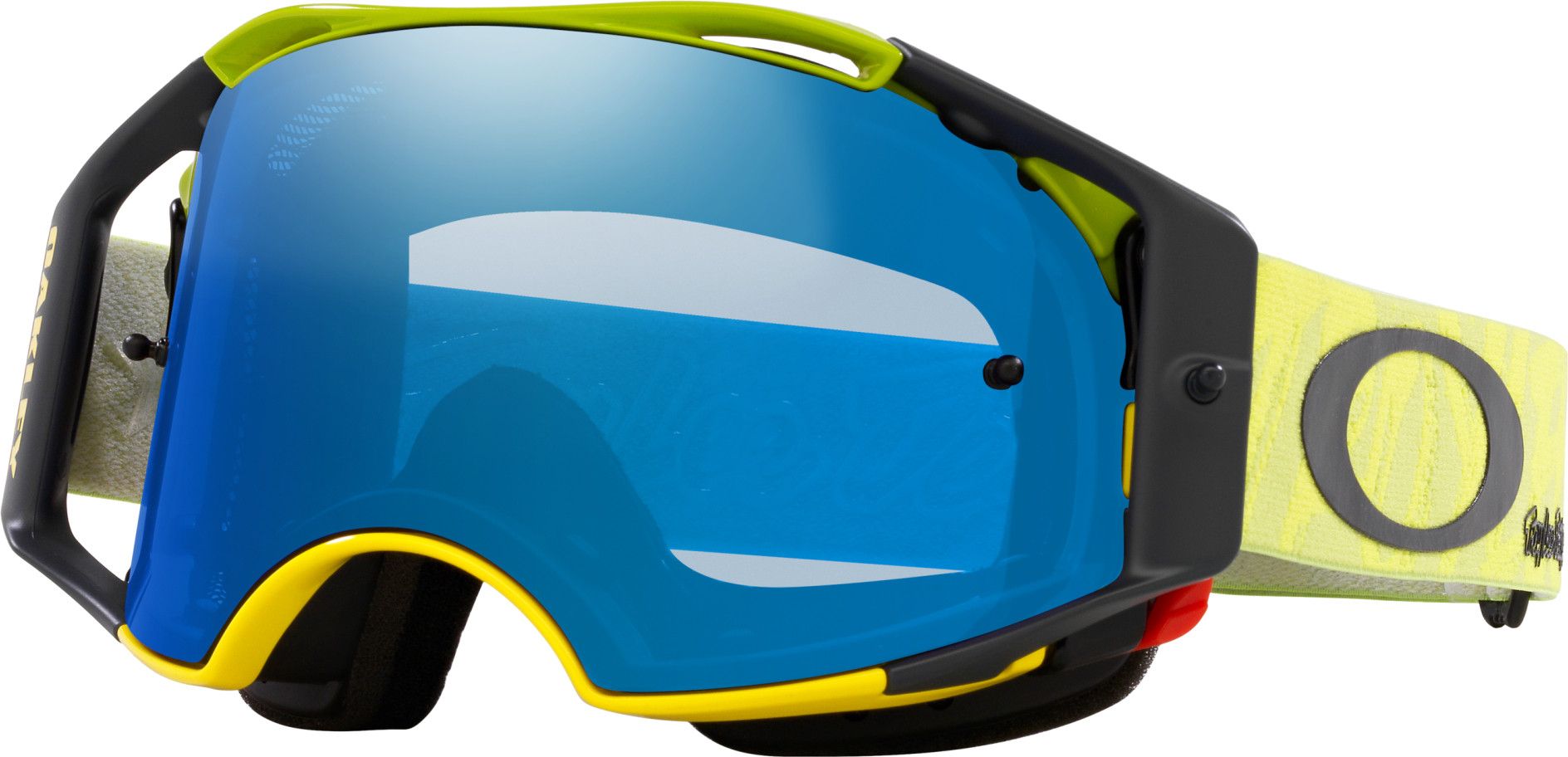 Oakley Airbrake MTB Goggle Troy Lee Design Revel Yellow Black Ice Iridium Ref OO7107 19