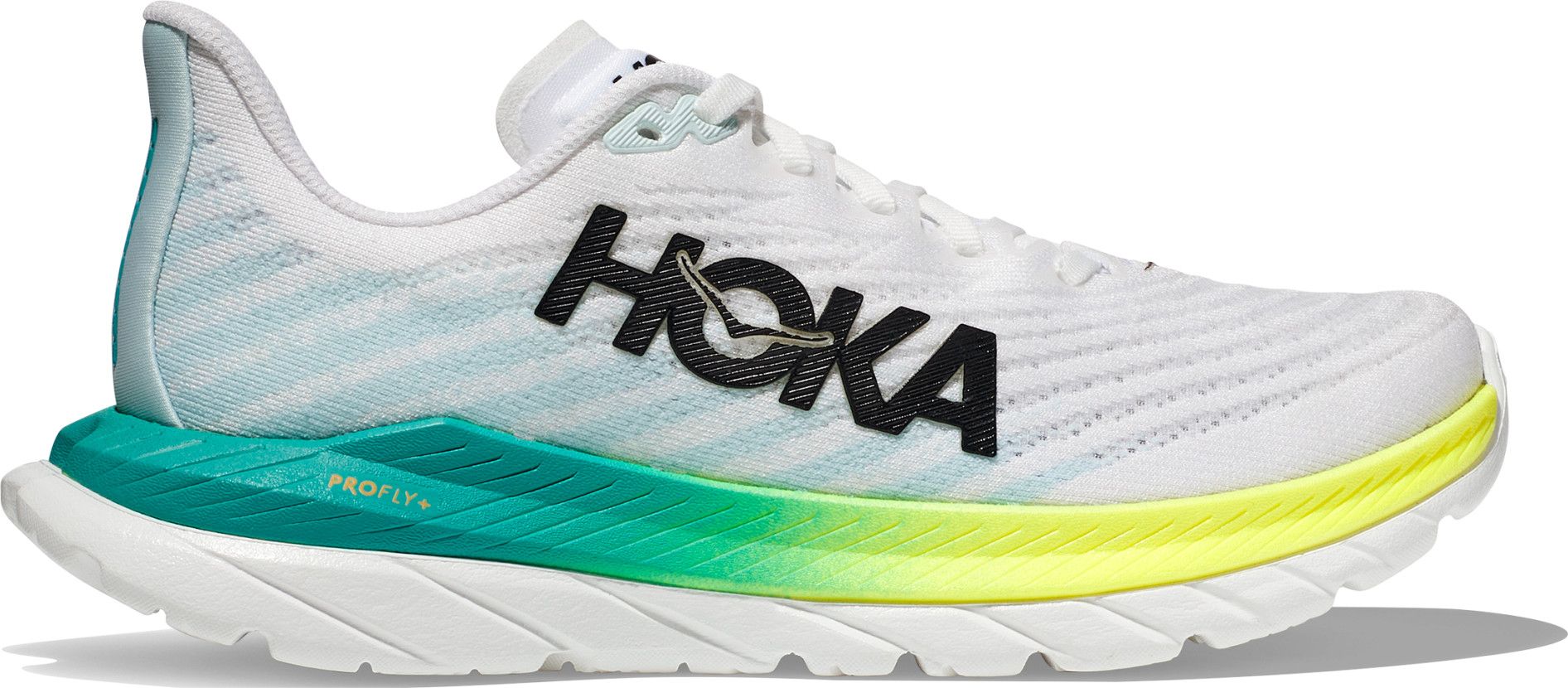 Hoka Mach 5 Women's Running Shoes White Green Yellow | Alltricks.com