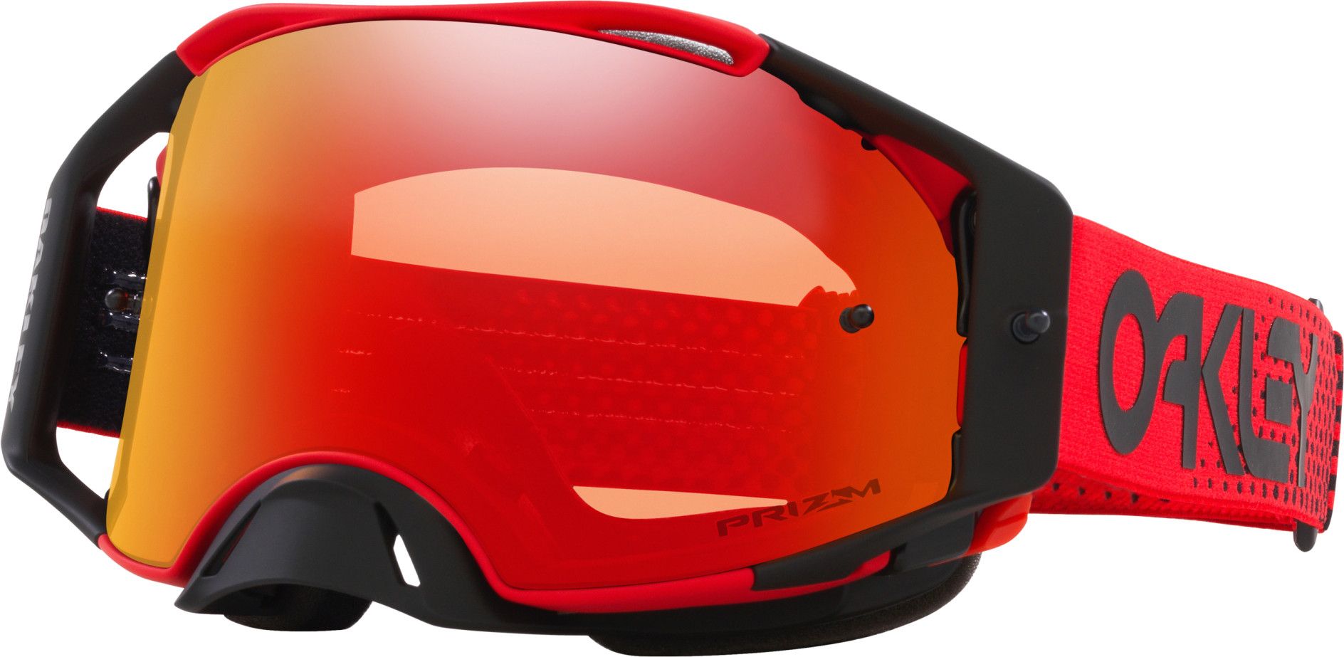 Oakley Airbrake MX Moto Red / Prizm Mx Torch Iridium Goggle / Ref