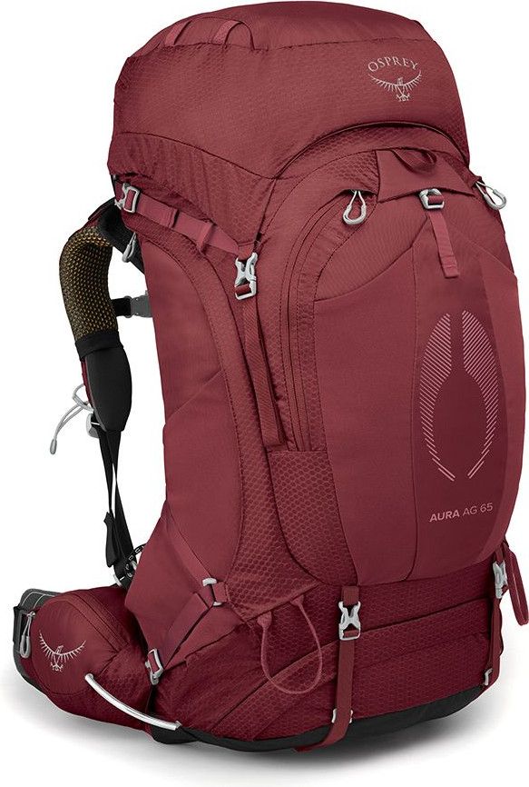 osprey backpack back caeg Aura AG 65 Women's Backpack, Berry Sorbet Red / M/L Convenient organization and a comfortable carry make the Osprey Comet versatile for daily commuting and urban hiking Osprey Talon 22 L Airscape