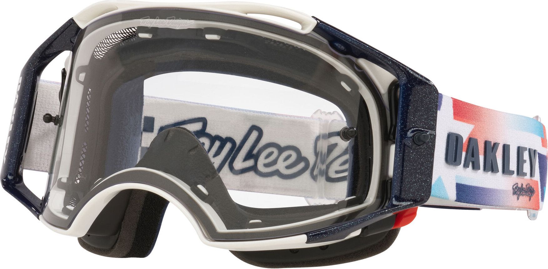 Oakley Airbrake MTB Helmet by Troy Lee Designs Ice White/Clear