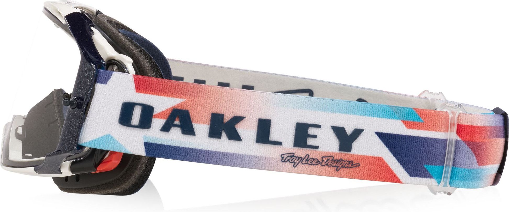 Oakley Airbrake ゴーグル ホワイト/ブルー Oakley Airbrake MTB Helmet by Troy Lee Designs Ice White/Clear