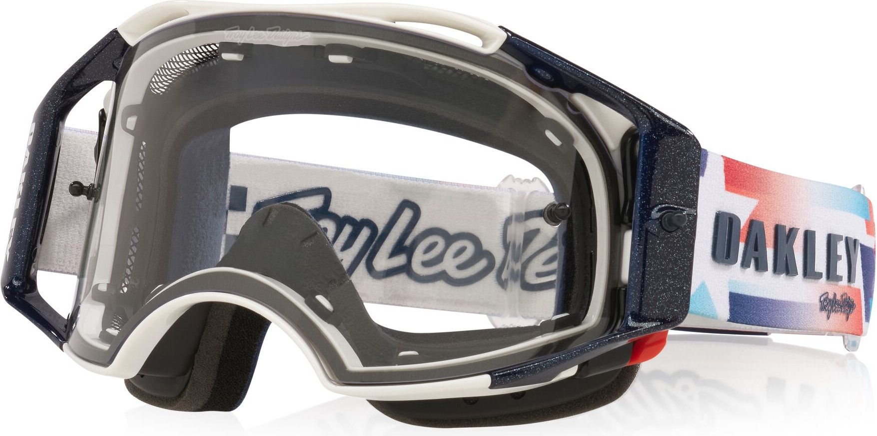 Oakley Airbrake MTB Helmet by Troy Lee Designs Ice White/Clear
