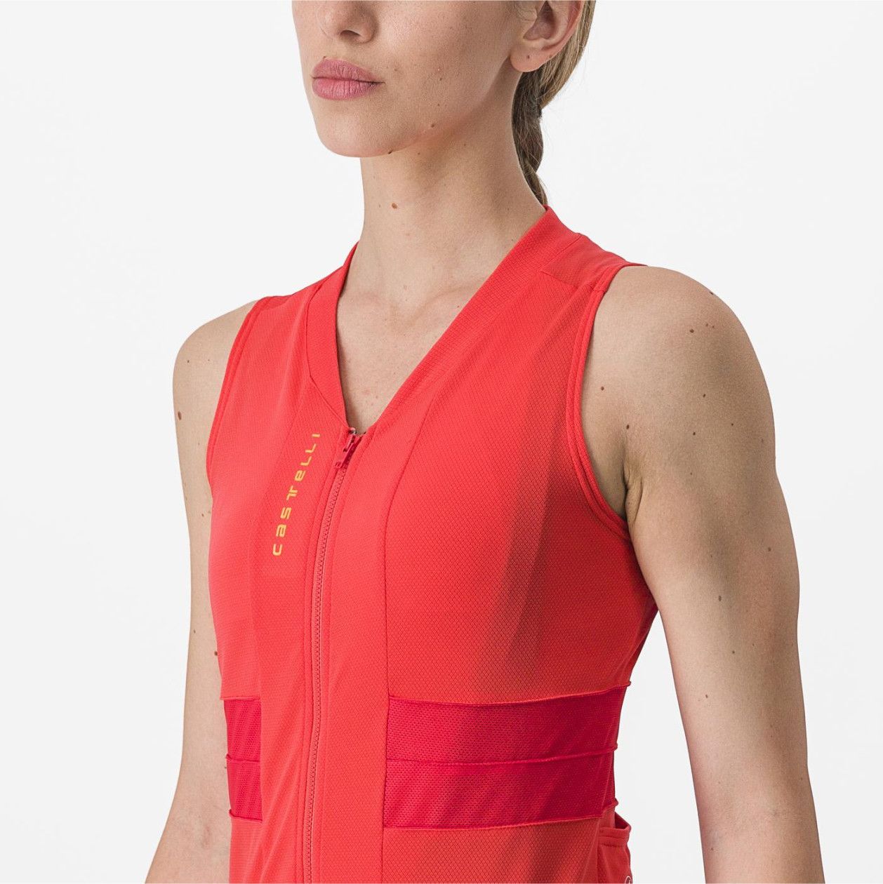 Castelli Anima 4 Red Women's Sleeveless Jersey