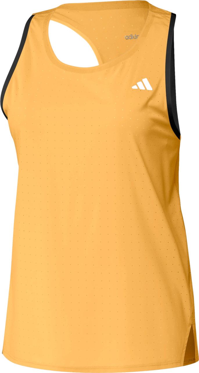 Women s adidas Performance adizero Orange tank top Alltricks