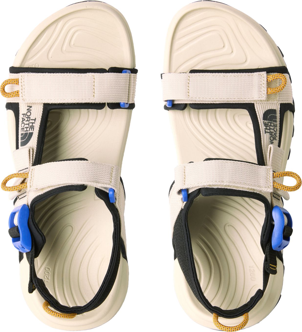 The North Face Men\'s Yellow & White Sport Sandals Mens The North Face Explore Camp Sandals In Desert Stone  main image 4