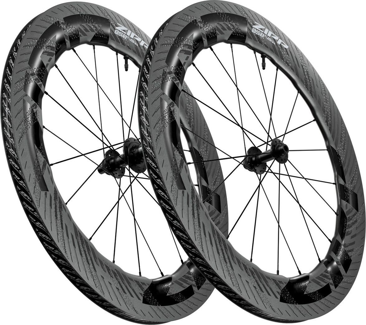 Pair of Zipp 858 NSW Tubeless Disc 700c 12x100 12x142mm